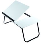 Casa si Gradina - Mobilier - Mese si birouri - Mese bucatarie si dining - Masa laptop Thomas, alb, 55x32x23 cm - Infinity.ro