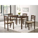 Casa si Gradina - Mobilier - Mese si birouri - Mese bucatarie si dining - Set masa Parma cu 4 scaune, Maro, 110x70x73cm, UnicSpot - Infinity.ro