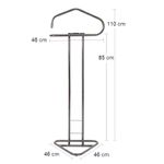 Casa si Gradina - Mobilier - Organizare si depozitare - Cuiere - Suport haine metalic, gri, 46x110 cm - Infinity.ro