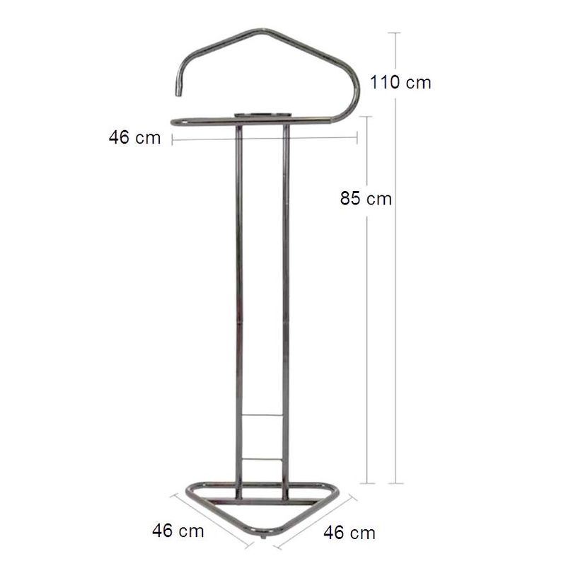 Casa si Gradina - Mobilier - Organizare si depozitare - Cuiere - Suport haine metalic, gri, 46x110 cm - Infinity.ro