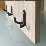 Casa si Gradina - Mobilier - Organizare si depozitare - Cuiere - Cuier perete cu 3 agatatoare, stejar alb, 44x11 cm - Infinity.ro