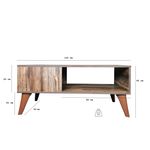 Casa si Gradina - Mobilier - Mese si birouri - Masute de cafea - Masuta cafea Retro, maro, 100x50x45 cm - Infinity.ro