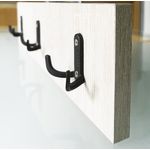 Casa si Gradina - Mobilier - Organizare si depozitare - Cuiere - Cuier perete cu 3 agatatoare, alb, 44x11 cm - Infinity.ro
