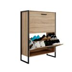 Casa si Gradina - Mobilier - Organizare si depozitare - Organizator incaltaminte - Pantofar Piza cu doua sertare, stejar - Infinity.ro