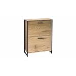 Casa si Gradina - Mobilier - Organizare si depozitare - Organizator incaltaminte - Pantofar Piza cu doua sertare, stejar - Infinity.ro