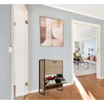 Casa si Gradina - Mobilier - Organizare si depozitare - Organizator incaltaminte - Pantofar Piza cu doua sertare, stejar - Infinity.ro