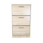 Casa si Gradina - Mobilier - Organizare si depozitare - Organizator incaltaminte - Pantofar Vario cu trei sertare, stejar alb, 63x24x117 cm - Infinity.ro