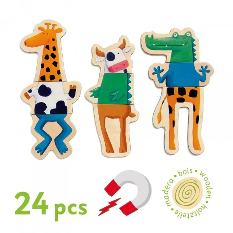 Jucarii, Copii si Bebe - Jucarii si jocuri - Jucarii & jocuri educative - Jocuri si jucarii educative - Joc cu magneti Animale amuzante - Infinity.ro