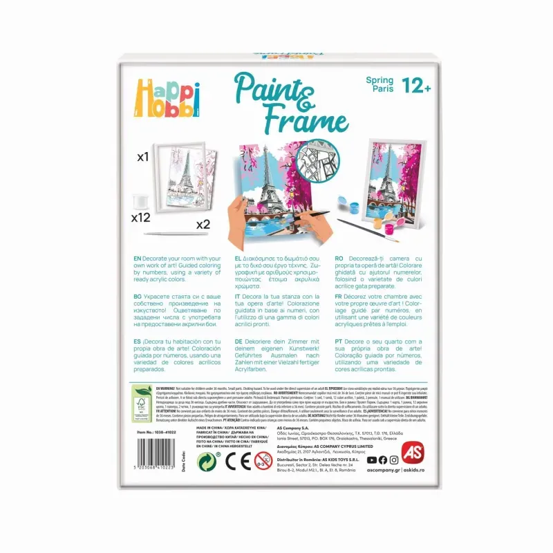 Jucarii, Copii si Bebe - Jucarii si jocuri - Jucarii & jocuri educative - Jocuri si jucarii educative - Picteaza Si Inrameaza Parisul Primavara - Infinity.ro
