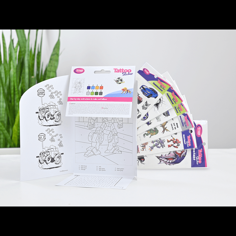 Ingrijire personala si Cosmetice - Ingrijire personala - Ingrijire corp - Tatuaje temporare - Set 40 tatuaje temporare tip autocolante, baieti - Infinity.ro