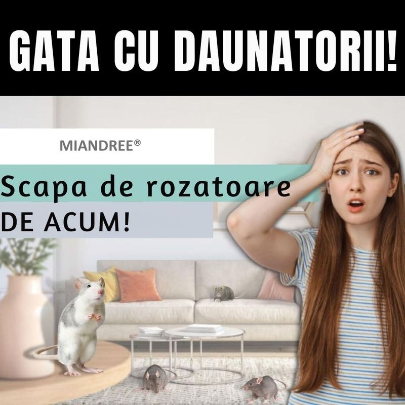 Casa si Gradina - Gradinarit si plante - Intretinere gradina - Articole daunatori gradina - Aparat Anti Rozatoare cu Ultrasunete, MIANDREE®, Tehnologie Duala, Anti Soareci, Sobolani, Acoperire 120m², Actiune 360° - Infinity.ro