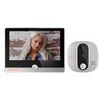 Casa si Gradina - Electrice - Smart Home - Control acces si accesorii - Vizor Electronic Inteligent Wi-Fi, MIANDREE®, Camera 1080P HD, LCD 4.3 Inch, Senzor Miscare, Audio Bidirectional - Infinity.ro