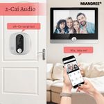 Casa si Gradina - Electrice - Smart Home - Control acces si accesorii - Vizor Electronic Inteligent Wi-Fi, MIANDREE®, Camera 1080P HD, LCD 4.3 Inch, Senzor Miscare, Audio Bidirectional - Infinity.ro
