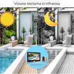 Casa si Gradina - Electrice - Smart Home - Control acces si accesorii - Vizor Electronic Inteligent Wi-Fi, MIANDREE®, Camera 1080P HD, LCD 4.3 Inch, Senzor Miscare, Audio Bidirectional - Infinity.ro