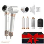 Ingrijire personala si Cosmetice - Aparate & accesorii ingrijire personala - Hair styling - Uscatoare de par - Set Uscator de Par 7 in 1 MIANDREE®, 1400W, Ondulator cu Absorbtie Automata, Difuzor, Perie Indreptare - Infinity.ro