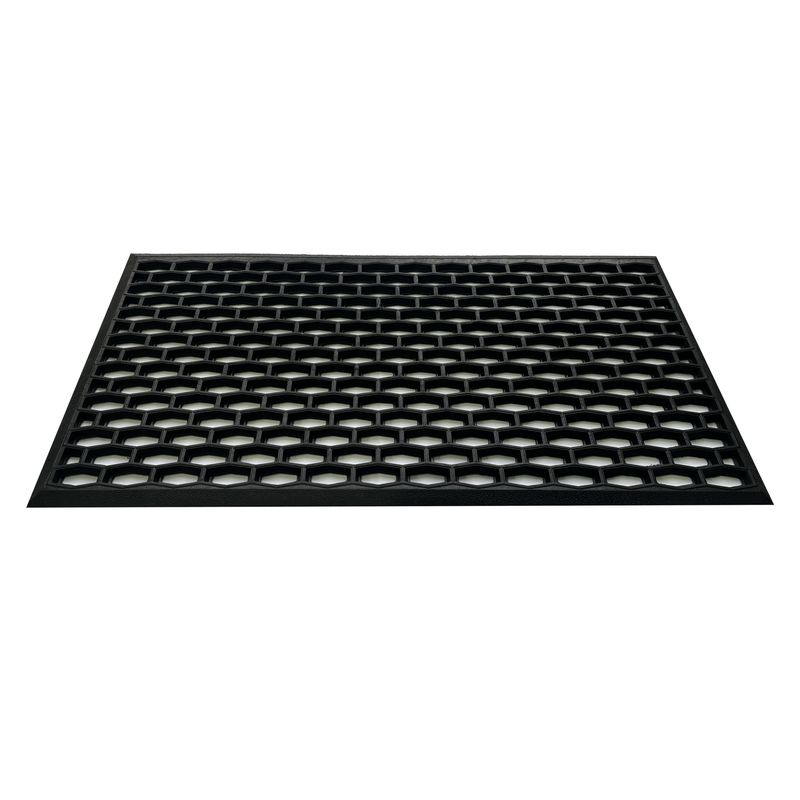 Casa si Gradina - Textile si covoare - Covoare - Covorase intrare - Covoras intrare Tris, negru, 40x70 cm - Infinity.ro