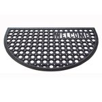 Casa si Gradina - Textile si covoare - Covoare - Covorase intrare - Covoras intrare Half Moon, negru, 45x75 cm - Infinity.ro