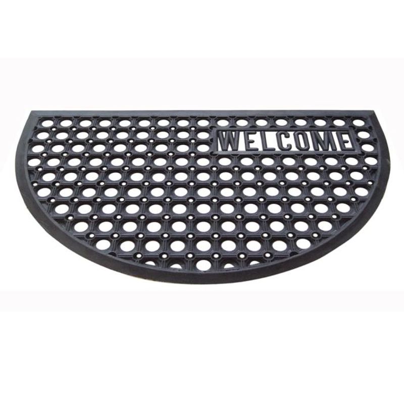 Casa si Gradina - Textile si covoare - Covoare - Covorase intrare - Covoras intrare Half Moon, negru, 45x75 cm - Infinity.ro