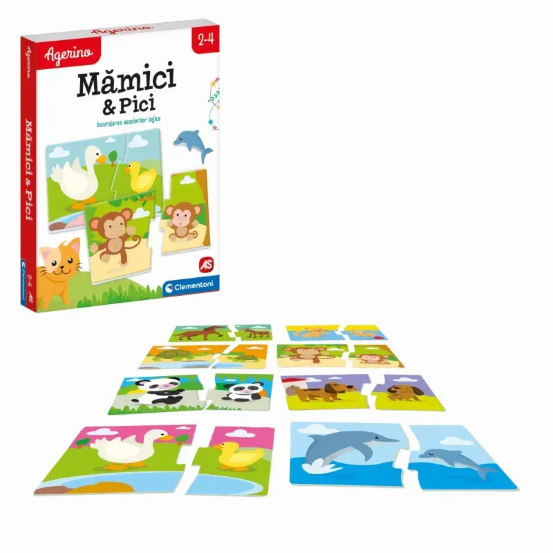 Jucarii, Copii si Bebe - Jucarii si jocuri - Jocuri si puzzle - Jocuri de societate - Agerino Joc Educativ Mamici Si Pici - Infinity.ro