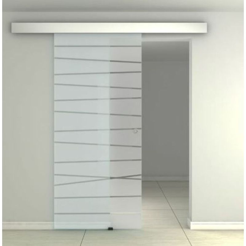 Casa si Gradina - Constructii - Usi interior, exterior si garaj - Usi interior - Set usa glisanta sticla GD01, 205x95x0.8 cm, UnicSpot - Infinity.ro