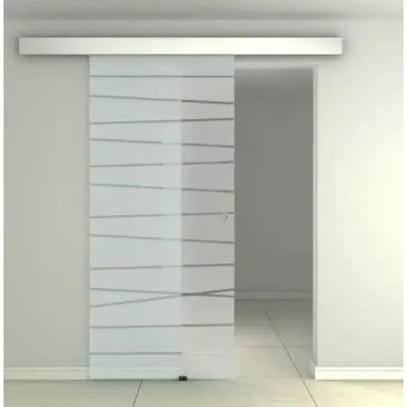 Casa si Gradina - Constructii - Usi interior, exterior si garaj - Usi interior - Set usa glisanta sticla GD01, 205x95x0.8 cm, UnicSpot - Infinity.ro