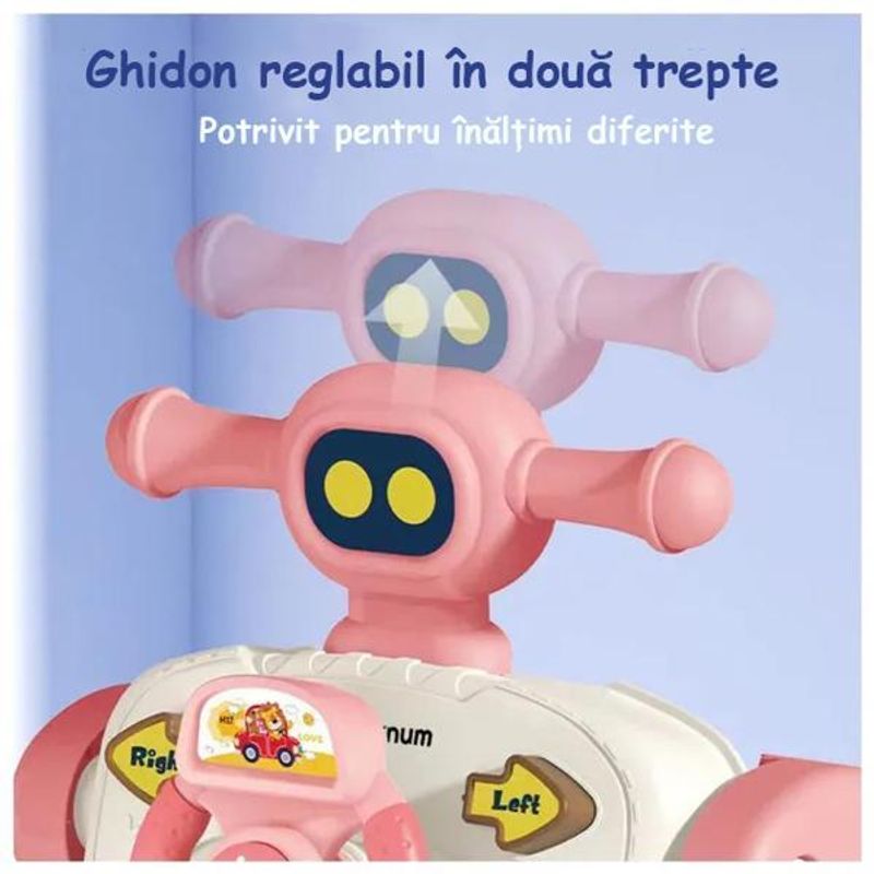 Jucarii, Copii si Bebe - Carucioare si articole de transport - Premergatoare - Antemergator Cu Centru De Activitati Multifunctional 3 In 1 WePro Store, Lumini, Sunete, Roti Antiderapante, Roz, 6 + - Infinity.ro
