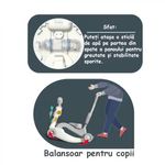 Jucarii, Copii si Bebe - Carucioare si articole de transport - Premergatoare - Premergator si Antemergator Multifunctional 6 in 1, Balansoar, Trotineta, Scuter, Centru Activitati, Gri, 6 Luni+ - Infinity.ro