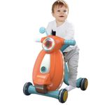 Jucarii, Copii si Bebe - Carucioare si articole de transport - Premergatoare - Antemergator cu sunete si lumini WePro Store, panou de control, joc cu mingea, viteza reglabila, Portocaliu, 12 luni + - Infinity.ro