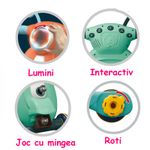 Jucarii, Copii si Bebe - Carucioare si articole de transport - Premergatoare - Antemergator cu sunete si lumini WePro Store, panou de control, joc cu mingea, viteza reglabila, Portocaliu, 12 luni + - Infinity.ro