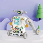 Jucarii, Copii si Bebe - Carucioare si articole de transport - Premergatoare - Antemergator Cu Centru De Activitati Multifunctional 3 In 1 WePro Store, Mod Anti-Rasturnare, Lumini, Sunete, Gri, 6+ - Infinity.ro