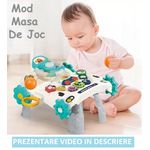 Jucarii, Copii si Bebe - Carucioare si articole de transport - Premergatoare - Antemergator Cu Centru De Activitati Multifunctional 3 In 1 WePro Store, Mod Anti-Rasturnare, Lumini, Sunete, Gri, 6+ - Infinity.ro