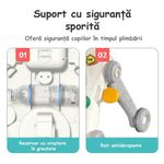 Jucarii, Copii si Bebe - Carucioare si articole de transport - Premergatoare - Antemergator Cu Centru De Activitati Multifunctional 3 In 1 WePro Store, Mod Anti-Rasturnare, Lumini, Sunete, Gri, 6+ - Infinity.ro