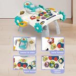 Jucarii, Copii si Bebe - Carucioare si articole de transport - Premergatoare - Antemergator Cu Centru De Activitati Multifunctional 3 In 1 WePro Store, Mod Anti-Rasturnare, Lumini, Sunete, Gri, 6+ - Infinity.ro