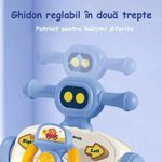 Jucarii, Copii si Bebe - Carucioare si articole de transport - Premergatoare - Premergator si Antemergator Multifunctional 5 in 1, Trotineta, Scuter, Mers, Centru Activitati, Albastru, 6 Luni+ - Infinity.ro