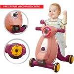 Jucarii, Copii si Bebe - Carucioare si articole de transport - Premergatoare - Antemergator cu sunete si lumini WePro Store, panou de control, joc cu mingea, viteza reglabila, Violet, 12 luni + - Infinity.ro