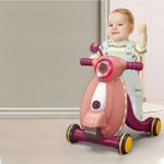 Jucarii, Copii si Bebe - Carucioare si articole de transport - Premergatoare - Antemergator cu sunete si lumini WePro Store, panou de control, joc cu mingea, viteza reglabila, Violet, 12 luni + - Infinity.ro