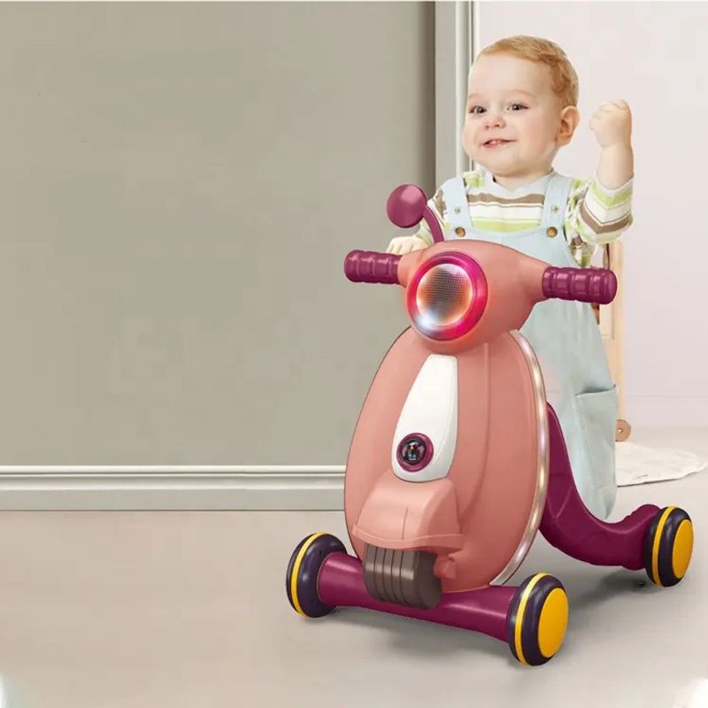 Jucarii, Copii si Bebe - Carucioare si articole de transport - Premergatoare - Antemergator cu sunete si lumini WePro Store, panou de control, joc cu mingea, viteza reglabila, Violet, 12 luni + - Infinity.ro