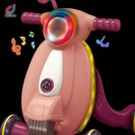 Jucarii, Copii si Bebe - Carucioare si articole de transport - Premergatoare - Antemergator cu sunete si lumini WePro Store, panou de control, joc cu mingea, viteza reglabila, Violet, 12 luni + - Infinity.ro