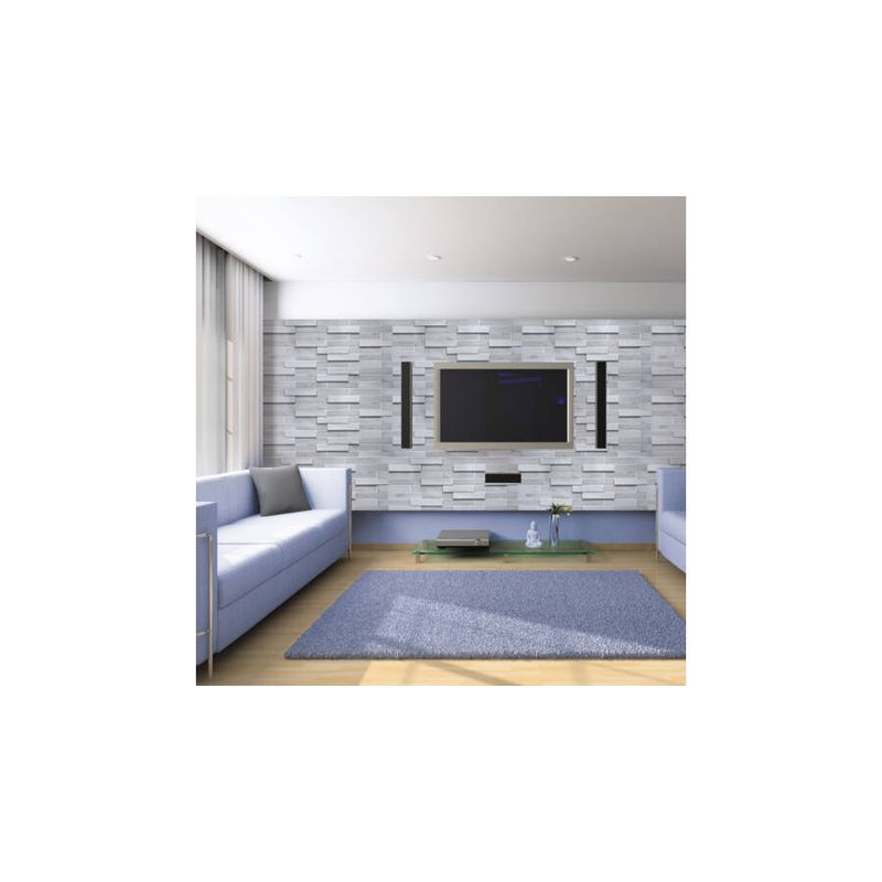 Casa si Gradina - Gradina si terasa - Garduri, panouri si accesorii - Panou decorativ PVC, stejar alb , 98x48x0.3 cm - Infinity.ro