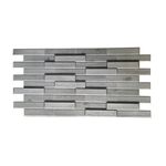 Casa si Gradina - Gradina si terasa - Garduri, panouri si accesorii - Panou decorativ PVC, stejar alb , 98x48x0.3 cm - Infinity.ro