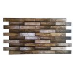 Casa si Gradina - Gradina si terasa - Garduri, panouri si accesorii - Panou decorativ PVC, lemn, 98x48x0.3 cm - Infinity.ro