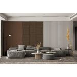 Casa si Gradina - Gradina si terasa - Garduri, panouri si accesorii - Set 4 buc Panou riflat acustic, nuc, UnicSpot, 60x60x2.1 cm - Infinity.ro