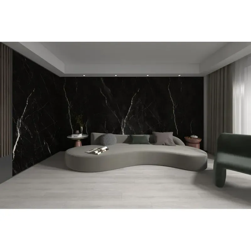 Casa si Gradina - Gradina si terasa - Garduri, panouri si accesorii - Panou decorativ SPC negru, 280x60x0,37 cm - Infinity.ro