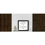 Casa si Gradina - Gradina si terasa - Garduri, panouri si accesorii - Set 4 buc Panou riflat acustic, nuc inchis, UnicSpot, 60x60x2.1 cm - Infinity.ro