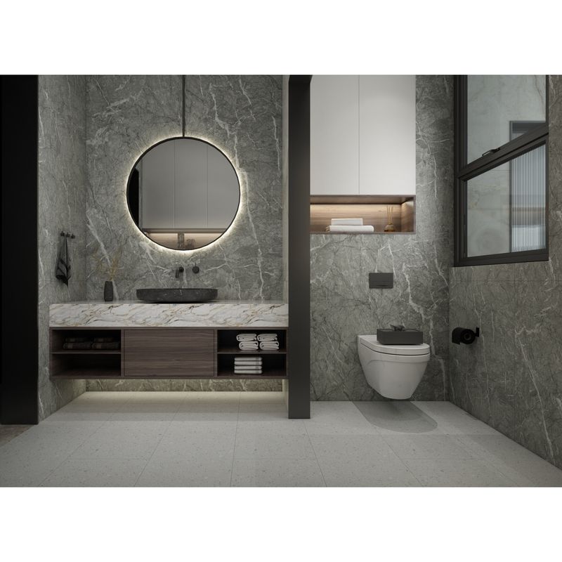 Casa si Gradina - Gradina si terasa - Garduri, panouri si accesorii - Panou decorativ SPC gri, 280x60x0,37 cm - Infinity.ro