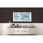 Casa si Gradina - Gradina si terasa - Garduri, panouri si accesorii - Panou riflat acustic, nuc inchis, UnicSpot, 240x60x2.1 cm - Infinity.ro