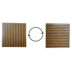 Casa si Gradina - Gradina si terasa - Garduri, panouri si accesorii - Set 4 buc Panou riflat acustic, tec, UnicSpot, 60x60x2.1 cm - Infinity.ro