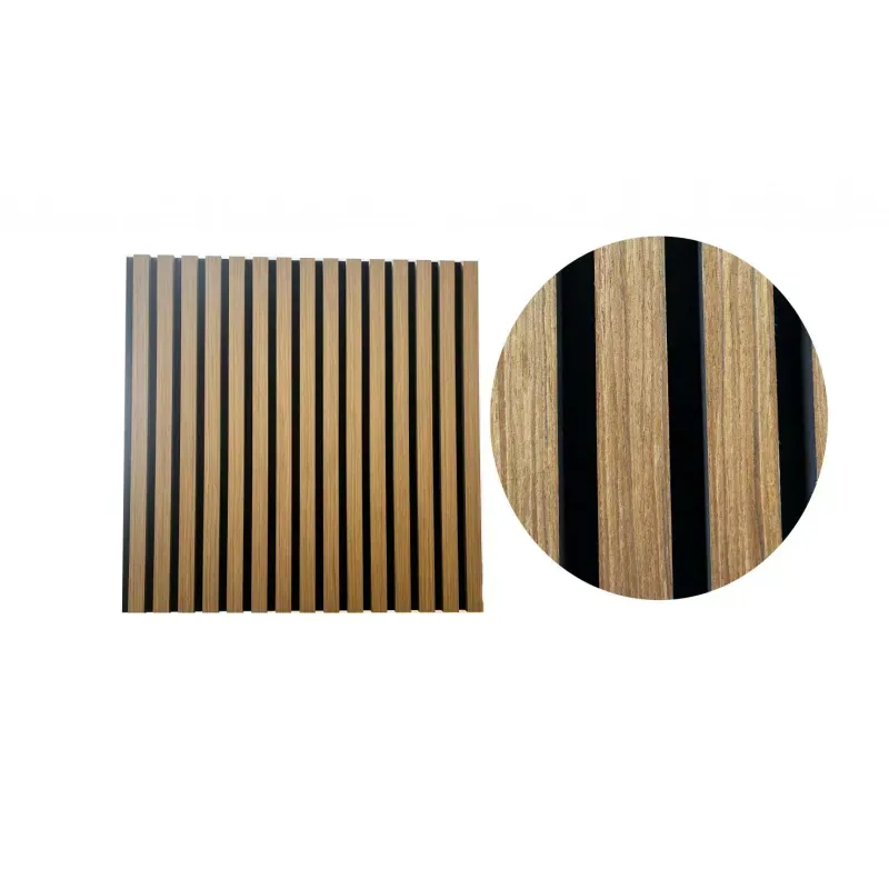 Casa si Gradina - Gradina si terasa - Garduri, panouri si accesorii - Set 4 buc Panou riflat acustic, tec, UnicSpot, 60x60x2.1 cm - Infinity.ro