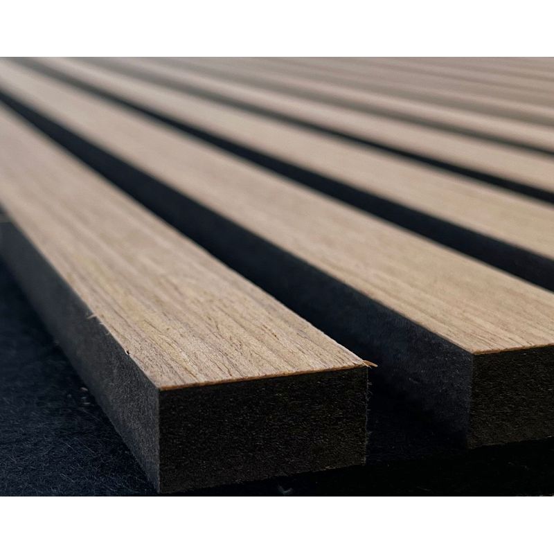 Casa si Gradina - Gradina si terasa - Garduri, panouri si accesorii - Set 4 buc Panou riflat acustic, tec, UnicSpot, 60x60x2.1 cm - Infinity.ro