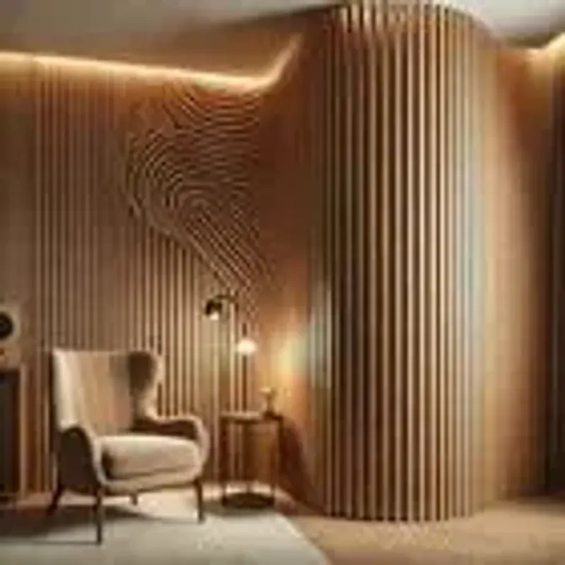 Casa si Gradina - Gradina si terasa - Garduri, panouri si accesorii - Panou riflat acustic flexibil, nuc, 240x60x0.8 cm - Infinity.ro